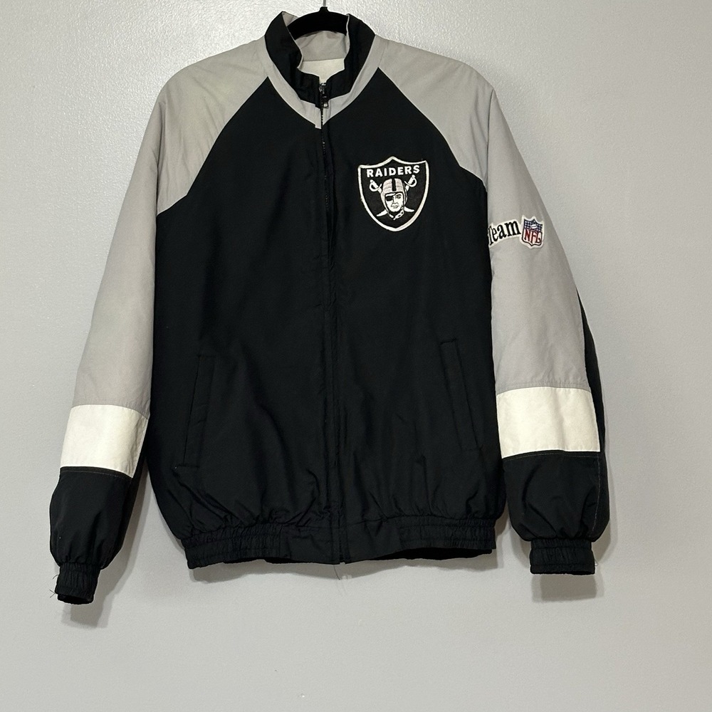 VTG 80s 90s ChalkLine Los Angeles Oakland Las Vegas Raiders Logo Jacket Mens L